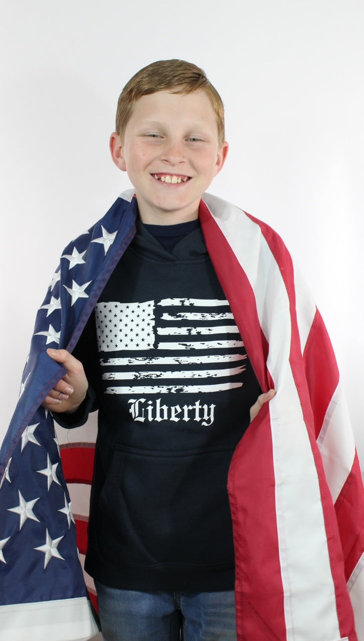 Kid’s Liberty Hoodie, Navy