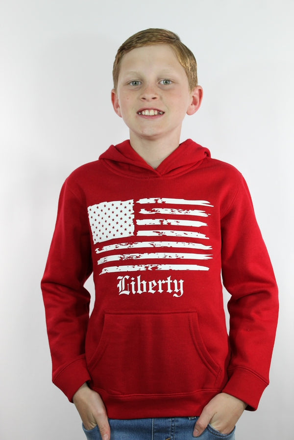 Kid’s Liberty Hoodie, Red