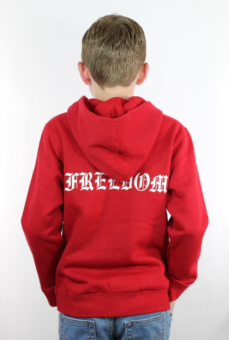 Kid’s Liberty Hoodie, Red