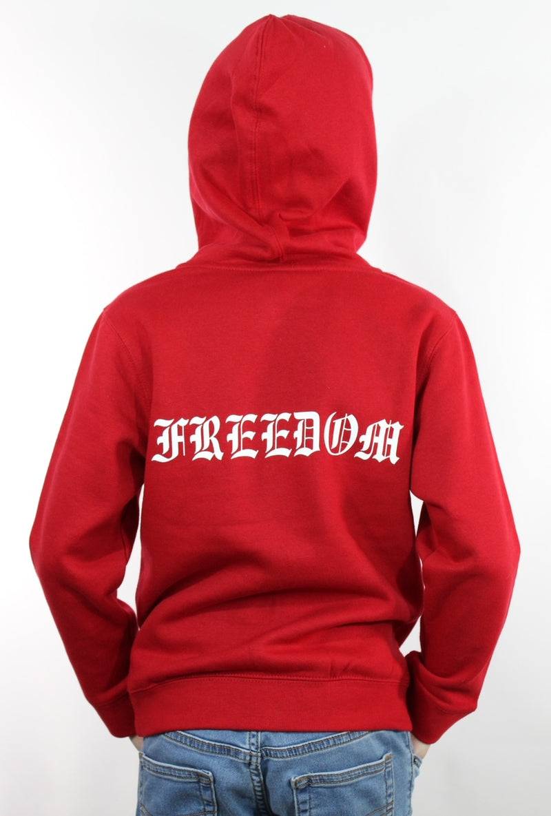 Kid’s Liberty Hoodie, Red